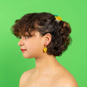 Lemon mini hair claw clip